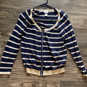 Navy and beige Cardigan